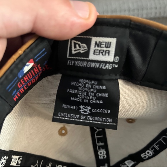 TORONTO BLUE JAYS 5950 59FIFTY MENS HAT SIZE 7 1/4 BROWN POLYURETHANE PU NEW ERA - Picture 14 of 14